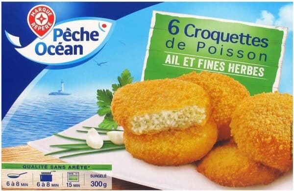 Marque Repère Croquettes de poisson pané ail et fines herbes packshot