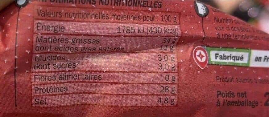 Marque Repère Saucisse sèche packshot