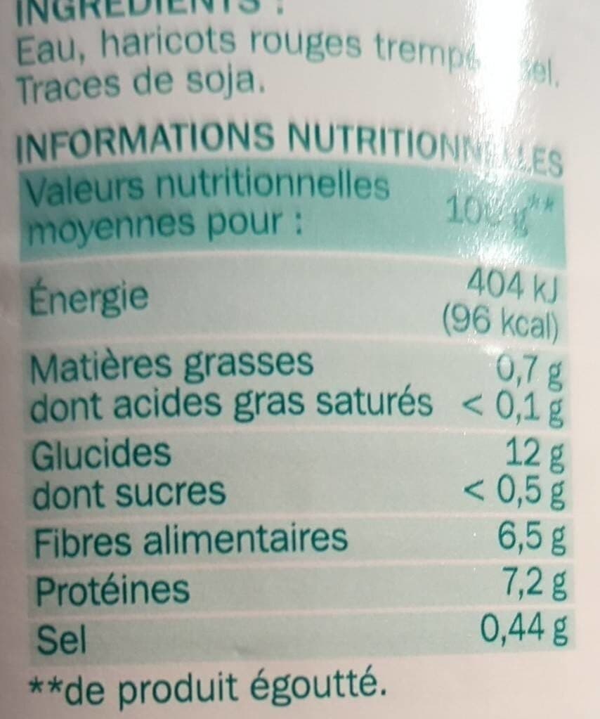 Notre Jardin Haricots rouges 1/2 packshot