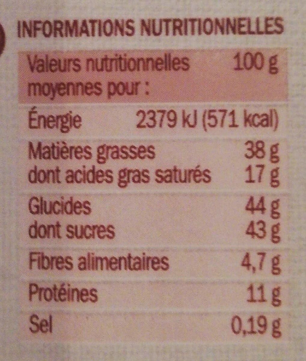 Marque Repère Chocolat Lait Noisettes packshot