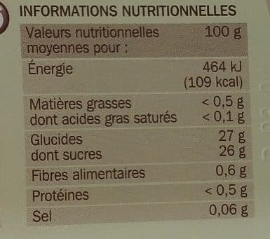 Marque Repère Sorbet pommes vertes avec morceaux de pomme packshot
