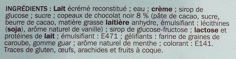 Marque Repère Glace menthe chocolat packshot