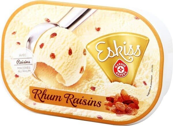 Marque Repère Crème glacée rhum raisin packshot