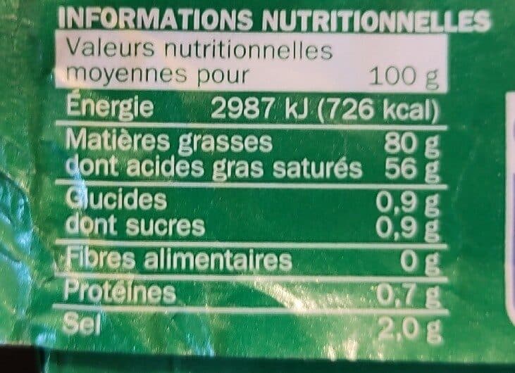 Marque Repère Beurre extra fin demi sel 80% packshot