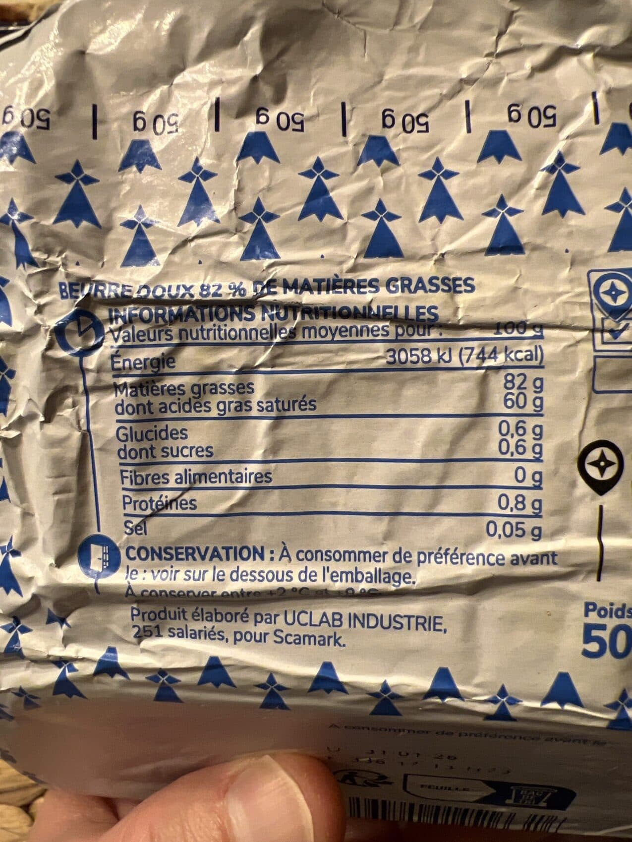Marque Repère Beurre de bretagne doux packshot