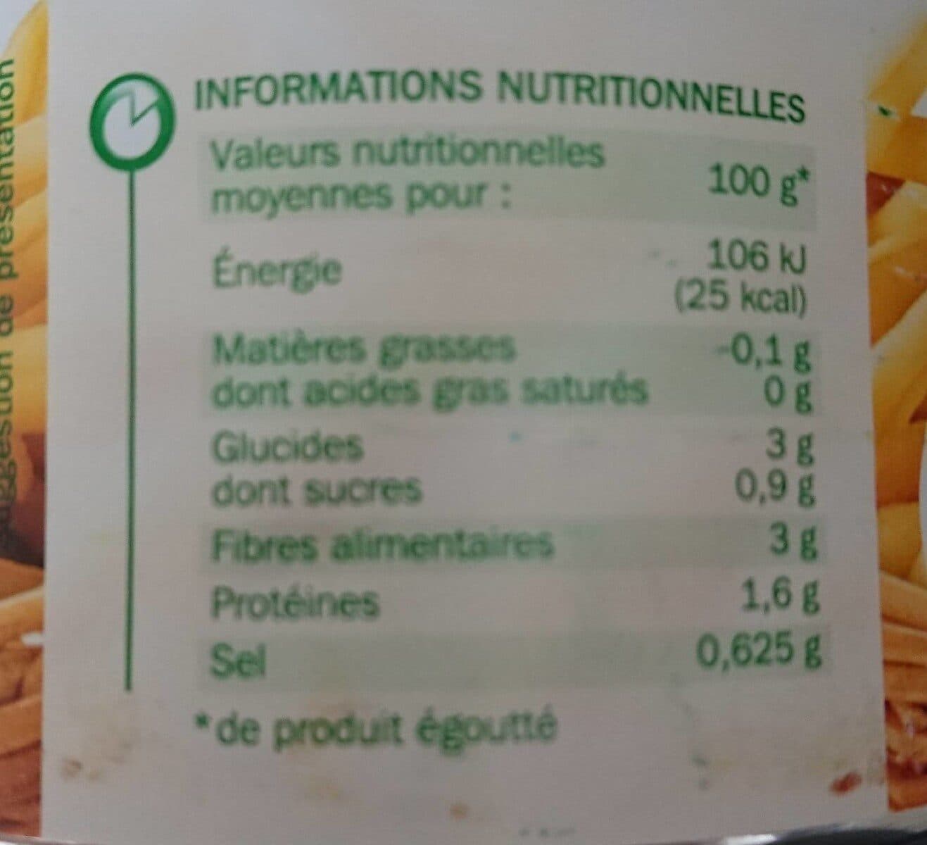 Marque Repère Haricots beurre packshot