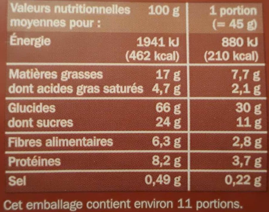 Marque Repère Muesli croustillant chocolat packshot