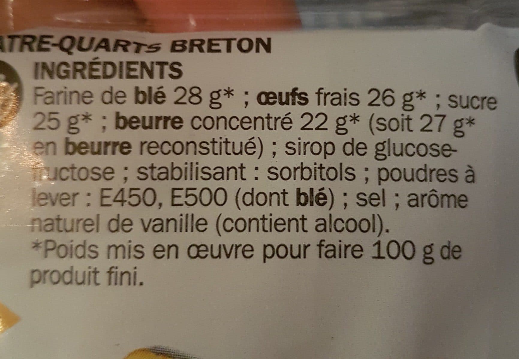 Marque Repère Quatre quart de bretagne packshot