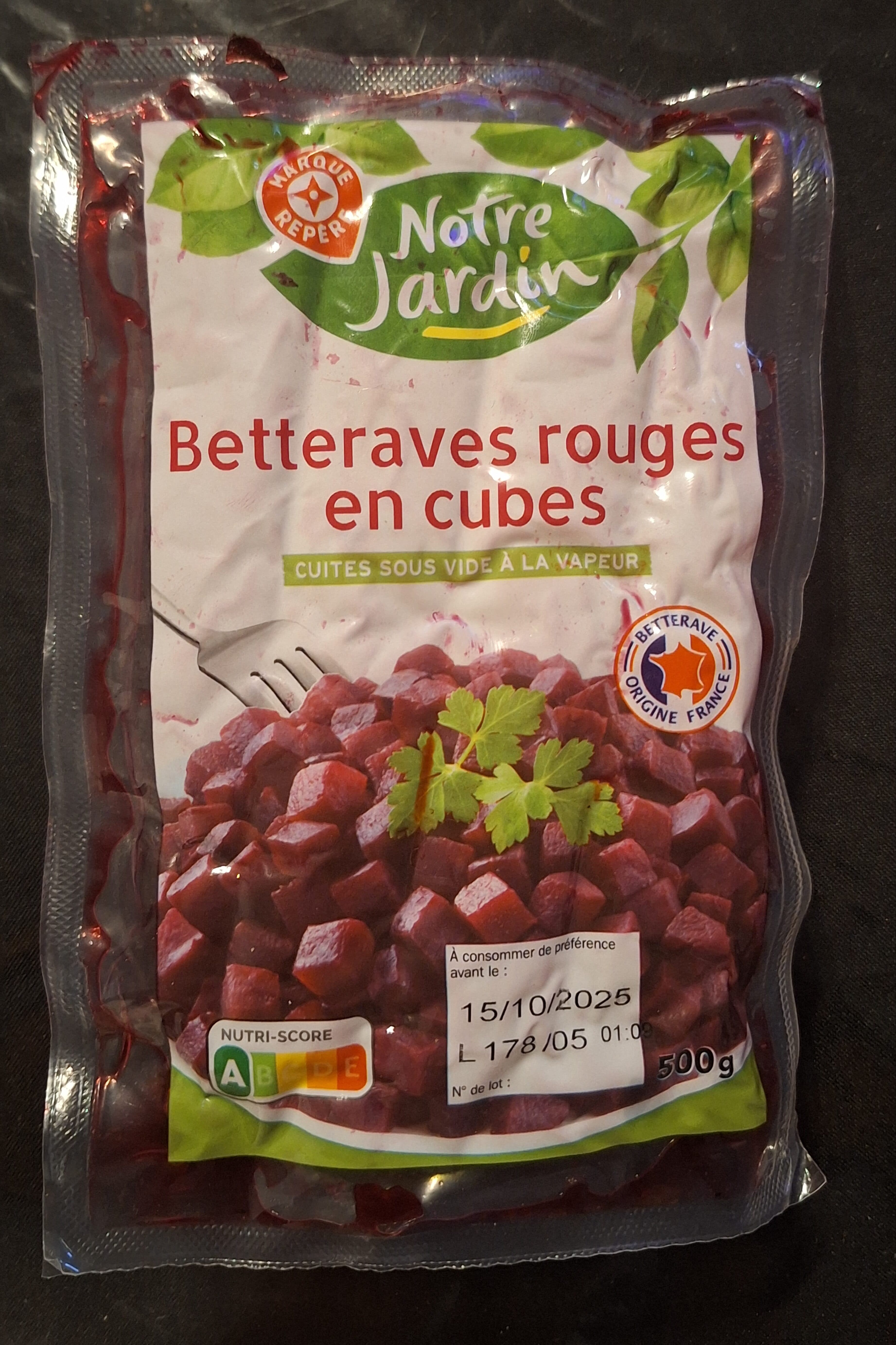 Marque Repère Betteraves rouges en cubes packshot