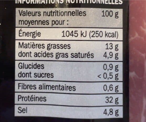 Marque Repère Jambon De Bayonne x6 Trches 150 gr packshot