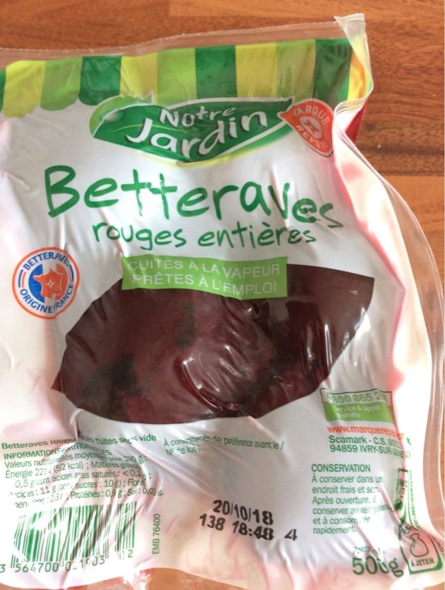 Marque Repère Betteraves rouges entières packshot
