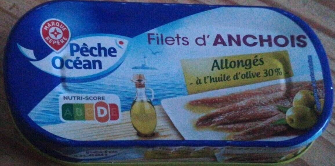Marque Repère Filets d'anchois, allongés, à l'huile d'olive 30% packshot