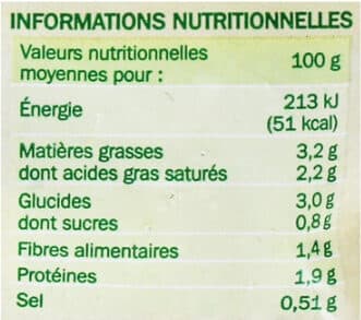 Notre Jardin Épinards hachés à la crème fraîche packshot