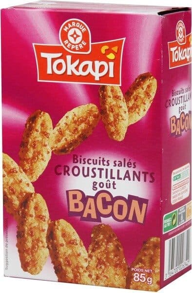 TokapiMarque Repère Biscuits apéritif salés au bacon🥓 packshot