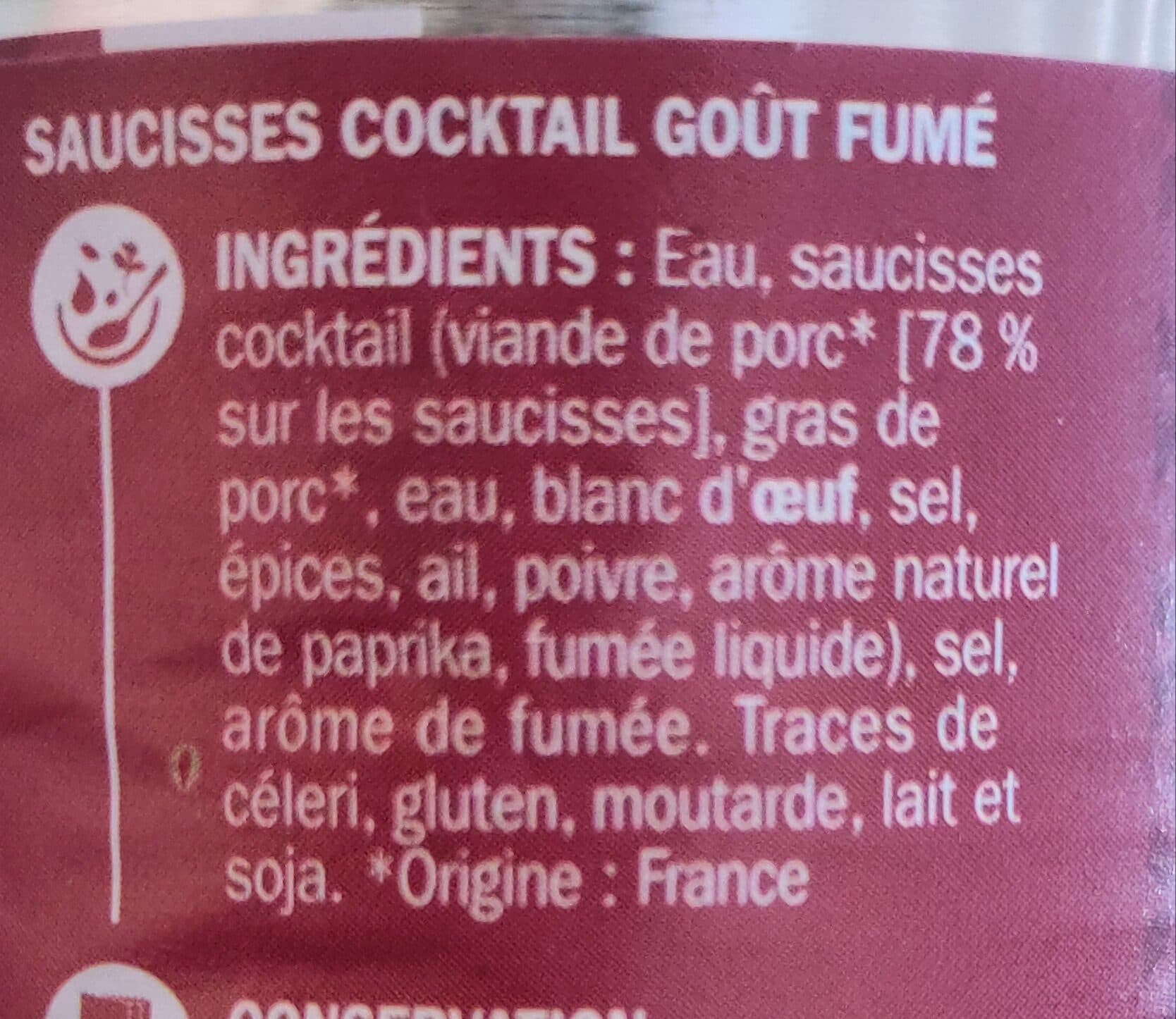 Marque Repère Saucisses Cocktail packshot