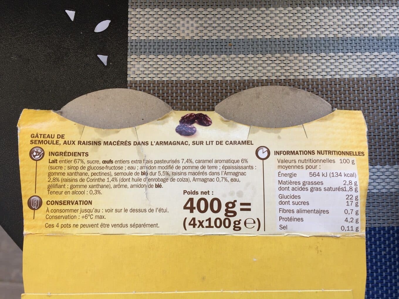 Délisse Gâteau Semoule Raisins🍇 packshot