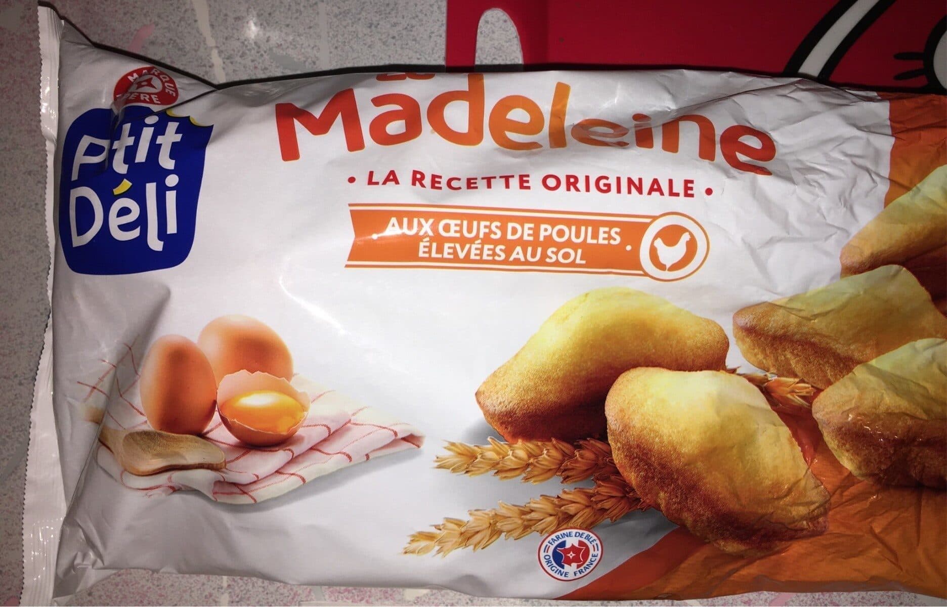 Marque Repère Madeleines coquilles aux oeufs packshot