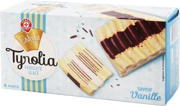 Marque Repère Glace feuilletée parfum vanille tyrolia packshot