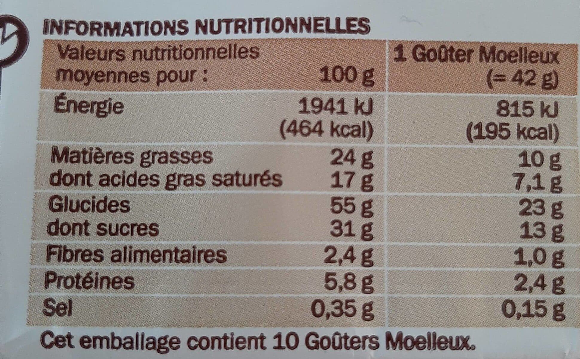 Marque Repère Goûters moelleux cacao X10 packshot