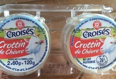 Marque Repère Crottin de chevre Les Croises au lait pasteurisé packshot