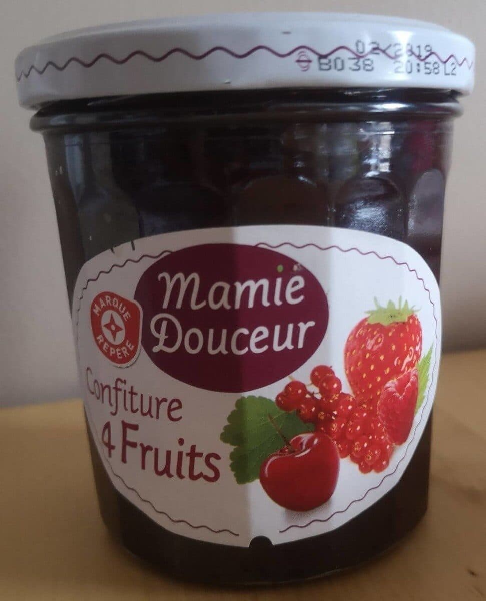 Marque Repère Confiture 4 fruits rouges packshot