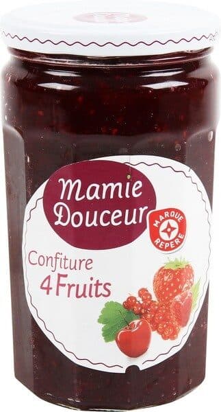 Marque Repère Confiture 4 fruits rouges packshot