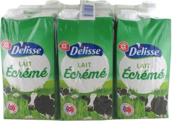 Délisse Lait écrémé brique packshot