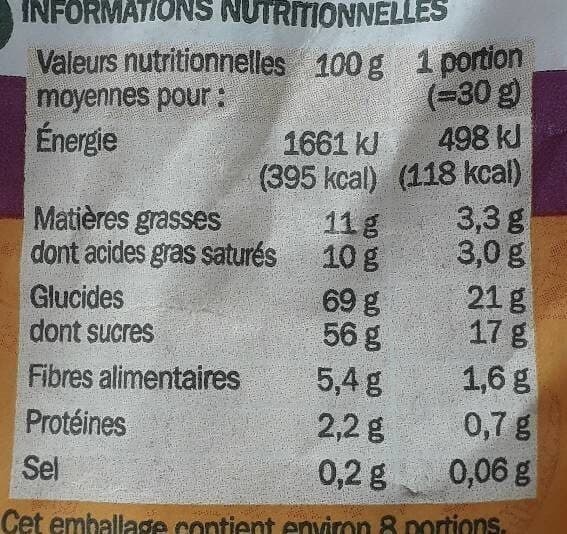 Marque Repère Mix raisin ananas papaye banane noix de coco packshot