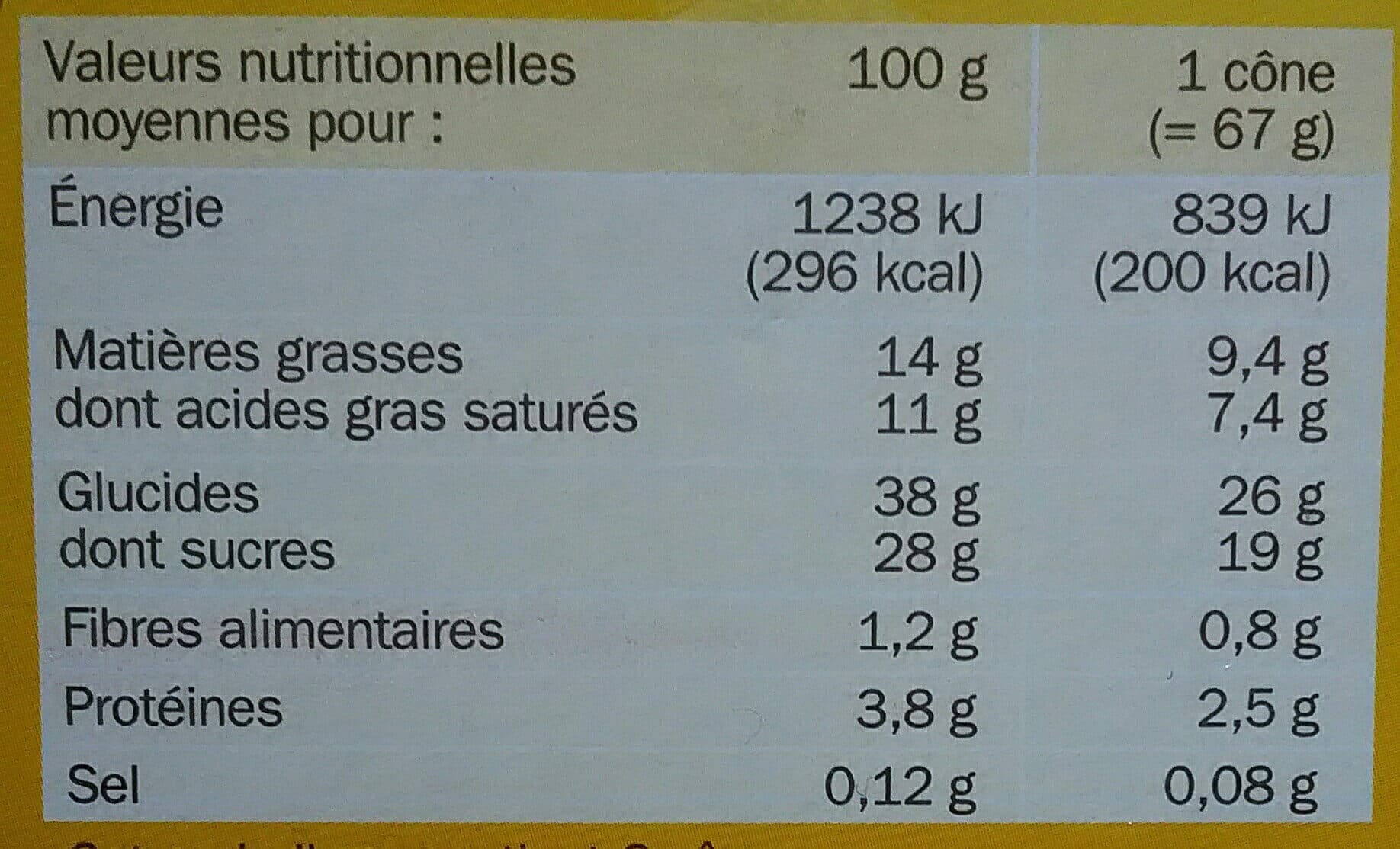 Marque Repère Cônes vanille/chocolat x 6 packshot