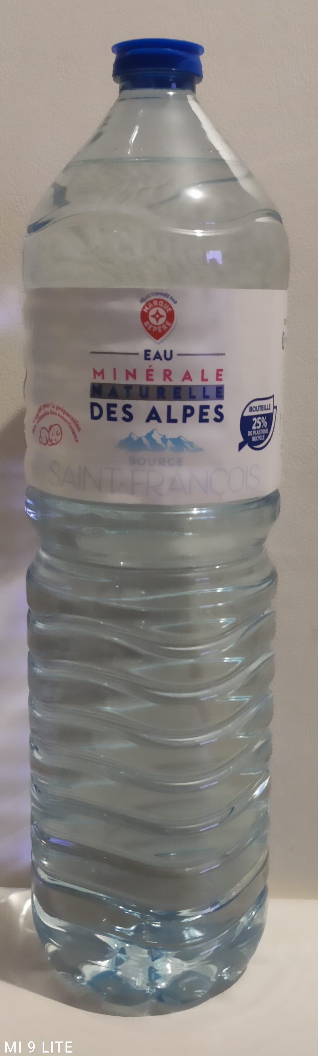 Marque Repère Eau Minérale Naturelle des Alpes packshot