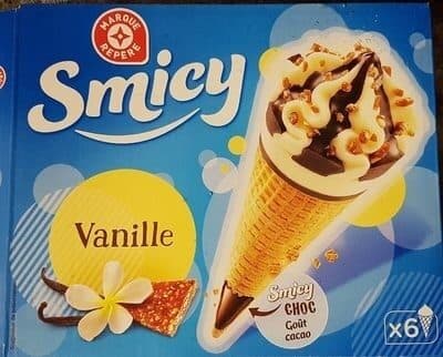 Marque Repère Cônes vanille pépites de chocolat x 6 packshot