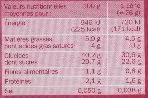 Marque Repère Cônes citron/framboise sauce fruits rouges x 6 packshot