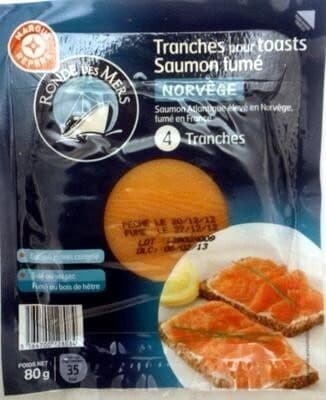 Marque Repère Saumon fumé - Tranches pour toast packshot