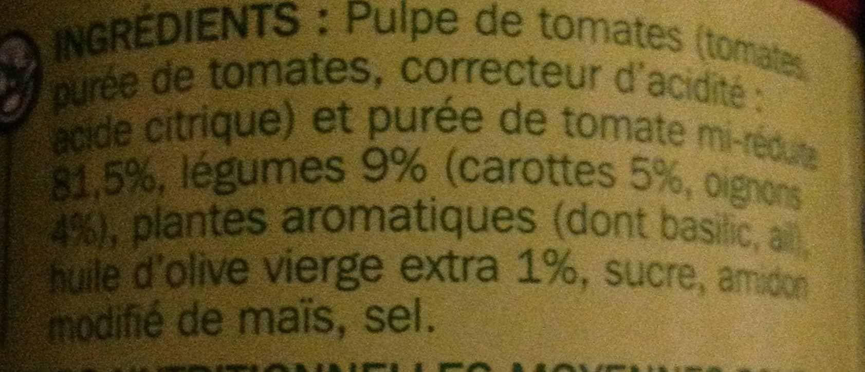 Marque Repère Sauce provençale packshot