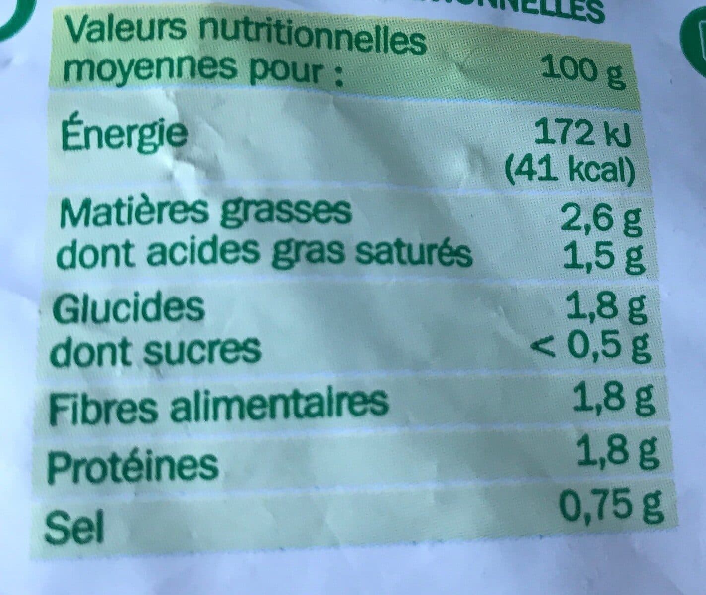 Marque Repère Epinards en branches à la crème packshot