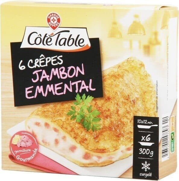 Marque Repère 6 crêpes jambon emmental packshot