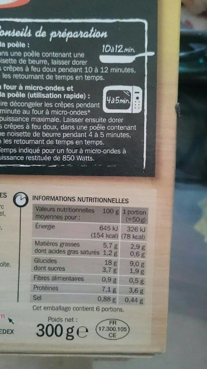 Marque Repère 6 crêpes jambon emmental packshot