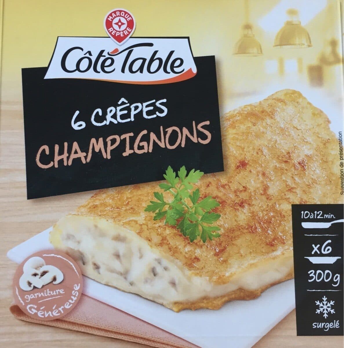 Marque Repère 6 crêpes champignons packshot