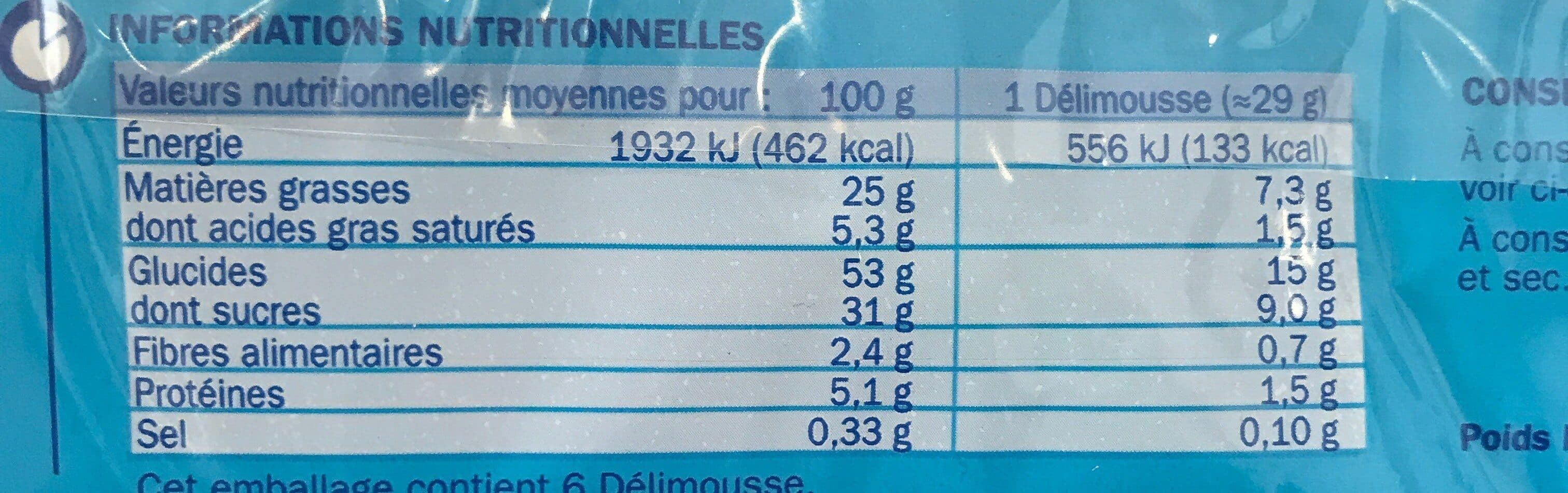 Marque Repère Goûters moelleux- delimousse- x 6 biscuits packshot