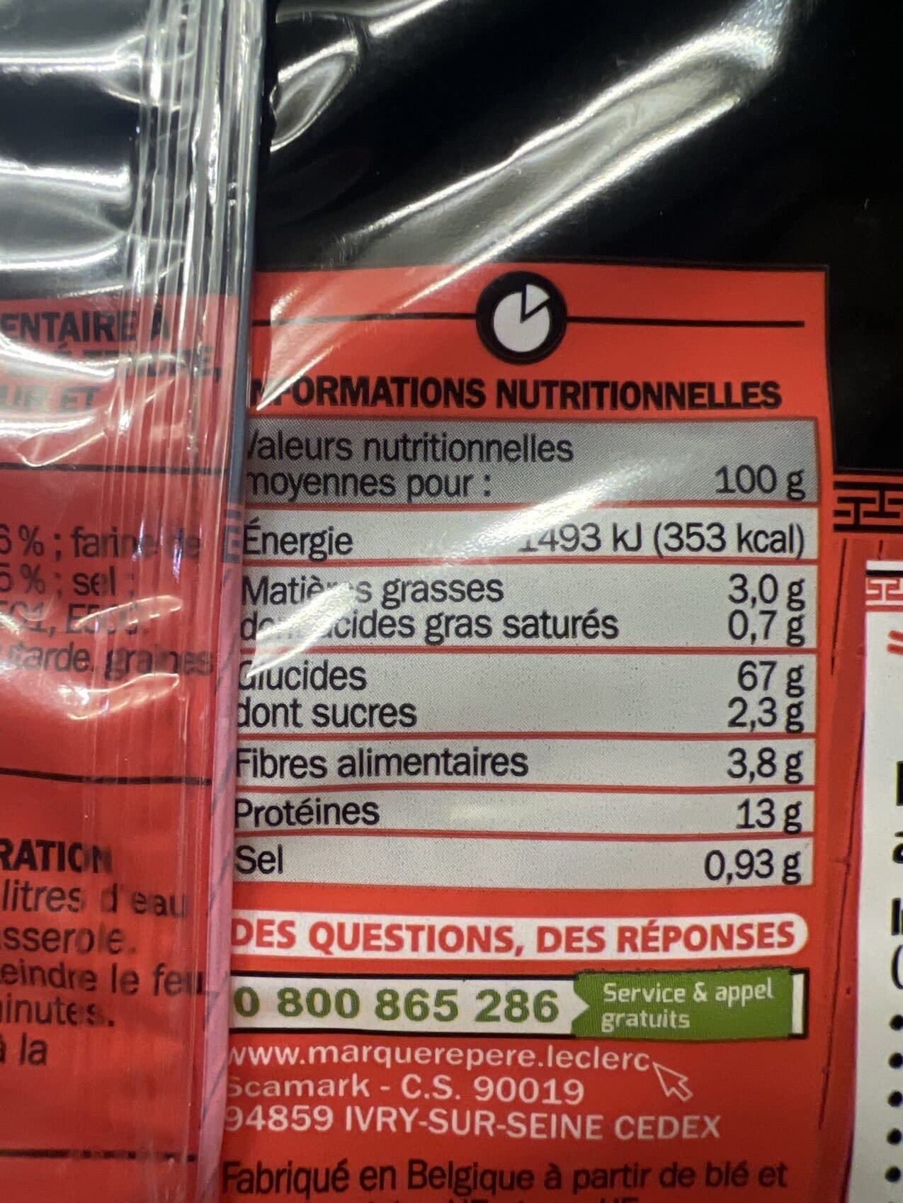 Tables du Monde Pâtes chinoises aux oeufs packshot