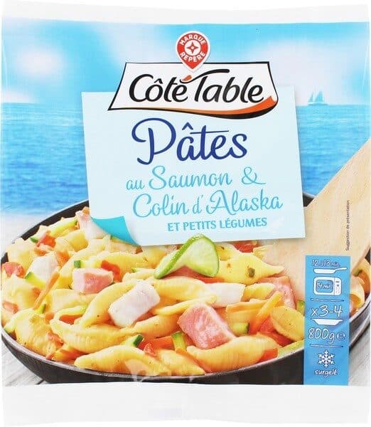 Marque Repère Pâtes saumon et colin à l'estragon packshot