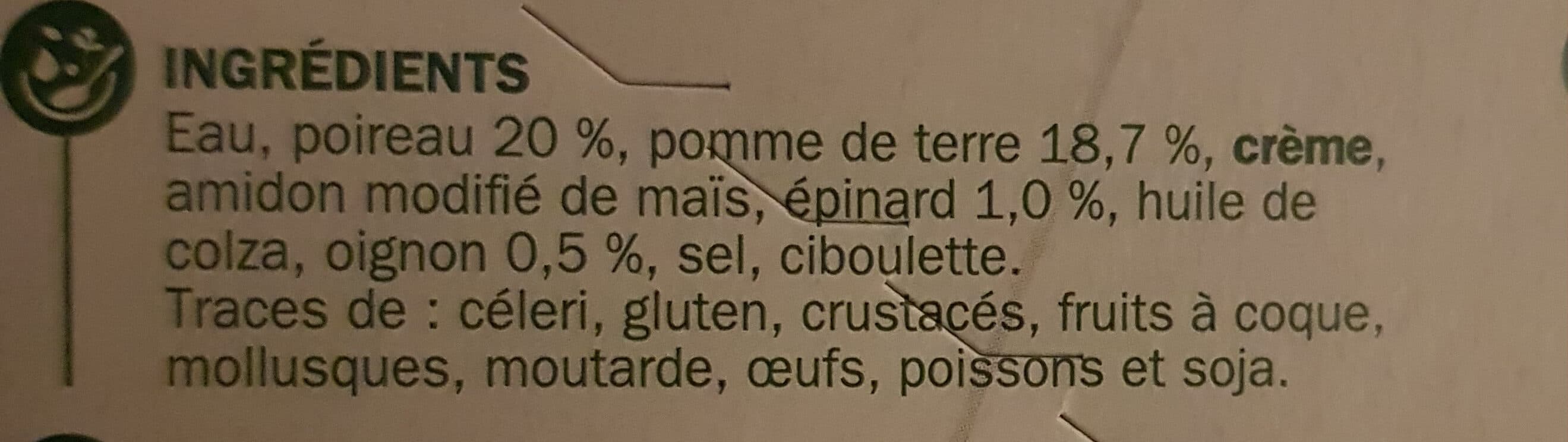 Marque Repère Velouté de poireaux et de pommes de terre packshot
