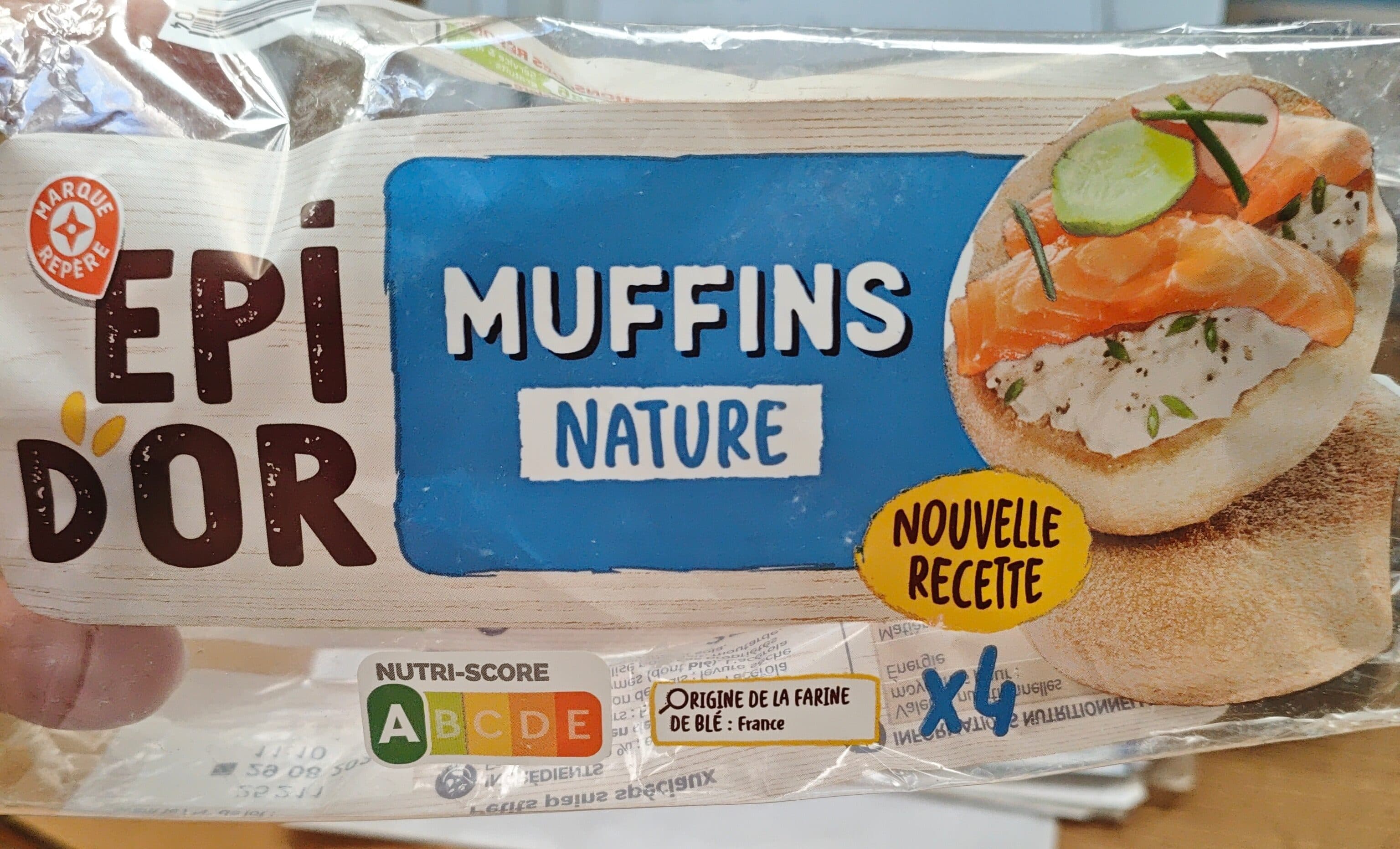 Marque Repère Quatre muffins blancs packshot