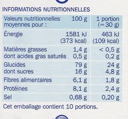 Marque Repère Forme flakes pétales de riz et de blé aux fruits rouges packshot