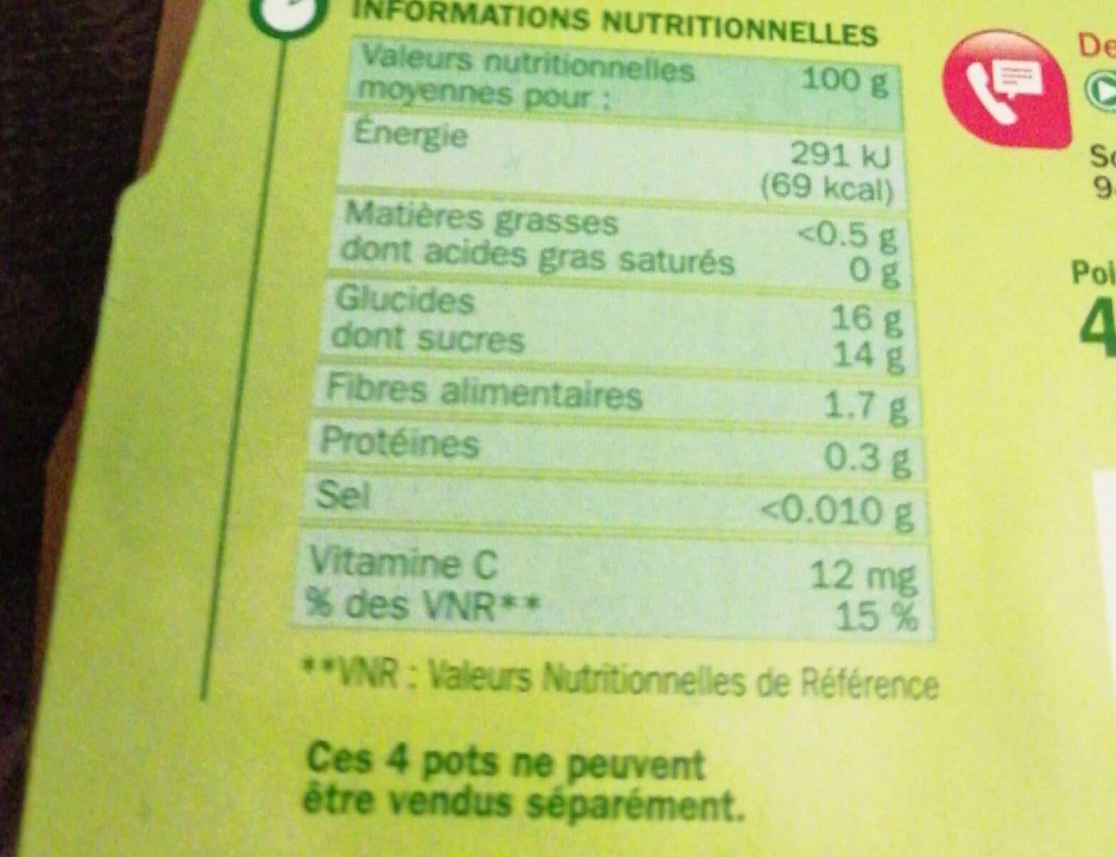 Marque Repère Douceurs du verger - Pomme + Poire packshot