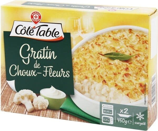 Marque Repère Gratin de choux-fleurs à la béchamel packshot