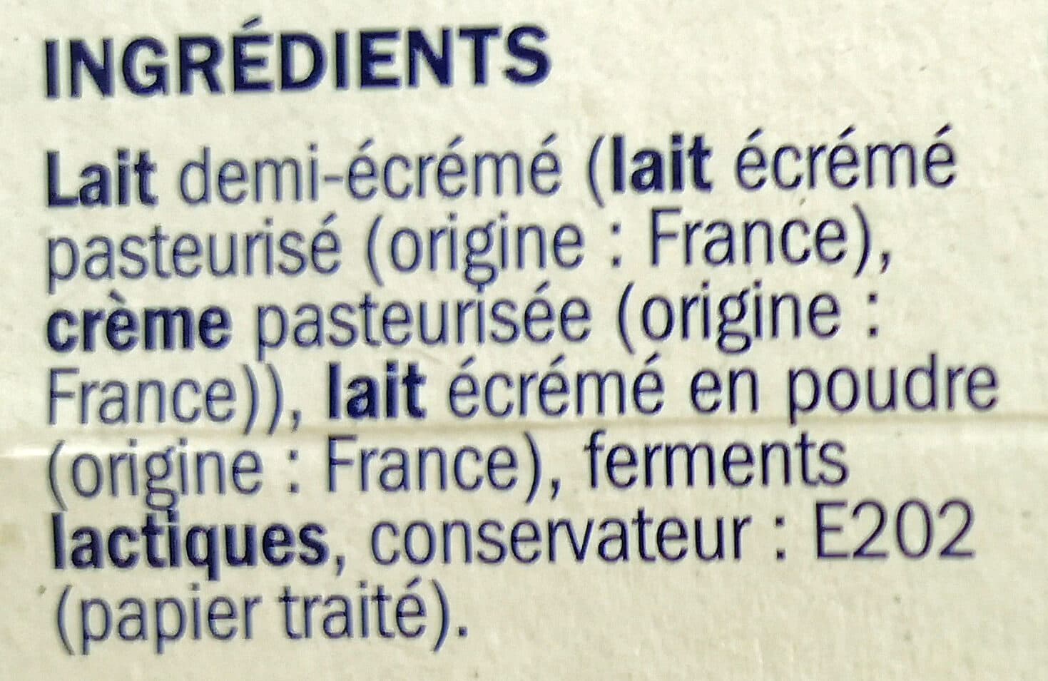 Délisse Fromage frais nature au lait demi-écrémé packshot