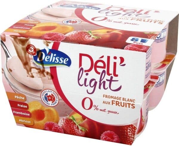 Délice Fromage frais aux fruits 0 % Mat. Gr. 'Délidoux' packshot