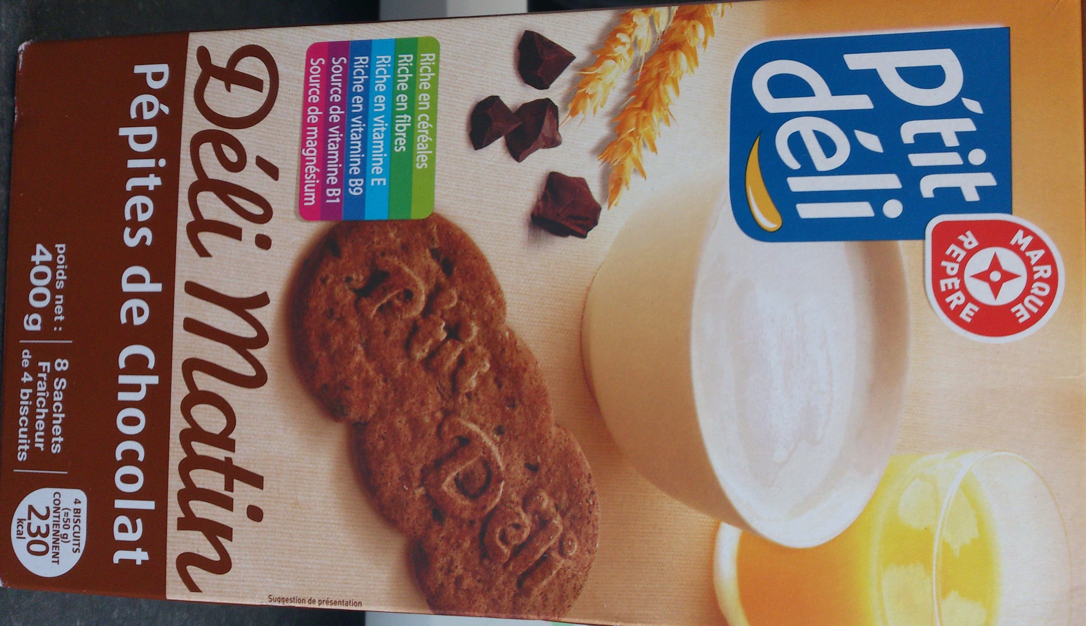 Marque Repère Déli Matin Pépites de chocolat packshot