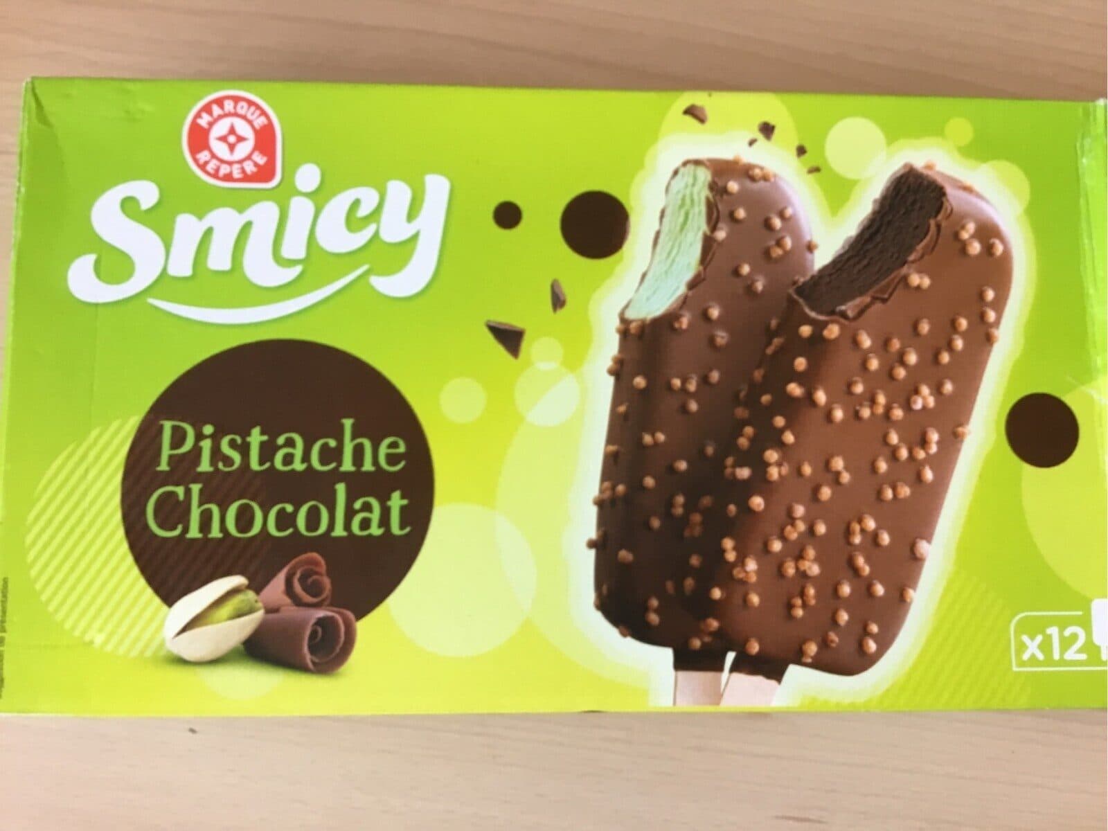 Marque Repère Esquimaux pistache chocolat Leclerc packshot